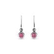 CHILDREN'S EARRINGS WITH TOURMALINES IN WHITE GOLD - CHILDREN'S EARRINGS - EARRINGS