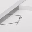 ARROW NECKLACE WITH DIAMONDS IN WHITE GOLD - DIAMOND NECKLACES - NECKLACES