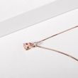 PENDANT IN ROSE GOLD WITH MORGANITE - MORGANITE NECKLACES - NECKLACES