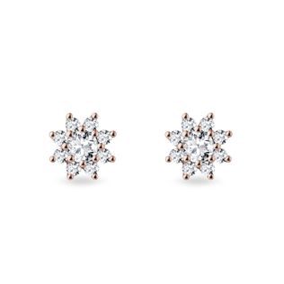 DIAMOND EARRINGS IN ROSE GOLD - DIAMOND EARRINGS - EARRINGS