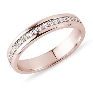 MEN'S DIAMOND ETERNITY RING IN ROSE GOLD - RINGS FOR HIM - WEDDING RINGS