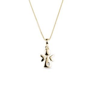DIAMOND CHILDREN'S NECKLACE IN YELLOW GOLD - CHILDREN'S NECKLACES - NECKLACES