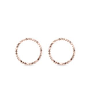 BOUCLES D'OREILLES CIRCULAIRES EN OR ROSE - BOUCLES D'OREILLES EN OR ROSE - BOUCLES D'OREILLES