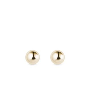 YELLOW GOLD STUDS - YELLOW GOLD EARRINGS - EARRINGS