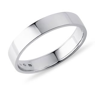 WOMEN'S WHITE GOLD BAND - RINGS FOR HIM - WEDDING RINGS