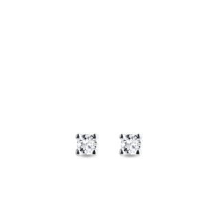 STUD EARRINGS MADE OF WHITE GOLD WITH DIAMONDS - DIAMOND STUD EARRINGS - EARRINGS