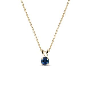 SAPPHIRE NECKLACE IN YELLOW GOLD - SAPPHIRE NECKLACES - NECKLACES