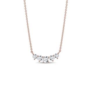 COLLIER DELUXE EN OR ROSE AVEC DIAMANTS - COLLIERS AVEC DIAMANTS - COLLIERS