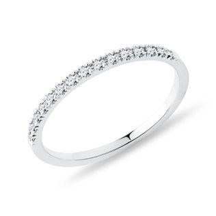 WHITE GOLD HALF-ETERNITY RING WITH DIAMONDS - WOMEN'S WEDDING RINGS - WEDDING RINGS