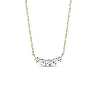 LUXURY DIAMOND NECKLACE IN YELLOW GOLD - DIAMOND NECKLACES - NECKLACES