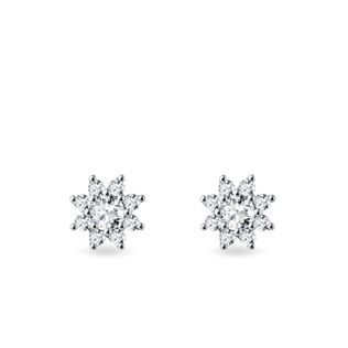 DIAMOND EARRINGS IN WHITE GOLD - DIAMOND EARRINGS - EARRINGS