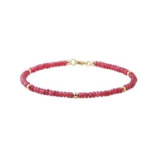 RUBY BRACELET IN GOLD - MINERAL BRACELETS - BRACELETS