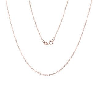 WOMEN'S 60 CM ROLO CHAIN IN 14K ROSE GOLD - GOLD CHAINS - NECKLACES