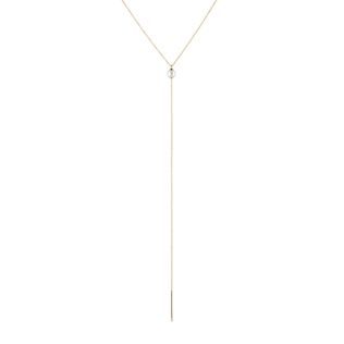 LONG PEARL NECKLACE IN 14K YELLOW GOLD - PEARL PENDANTS - PEARL JEWELRY