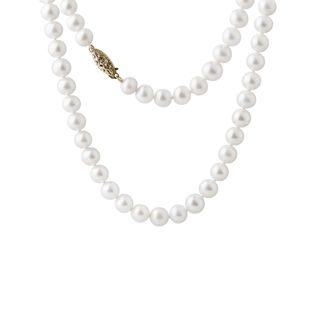 PEARL GOLD NECKLACE - PEARL NECKLACES - PEARL JEWELRY