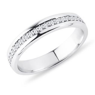 MEN'S DIAMOND ETERNITY RING IN WHITE GOLD - RINGS FOR HIM - WEDDING RINGS