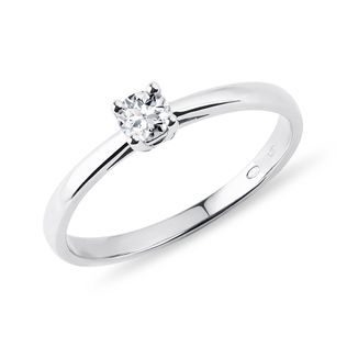 ENGAGEMENT DIAMOND RING IN WHITE GOLD - SOLITAIRE ENGAGEMENT RINGS - ENGAGEMENT RINGS