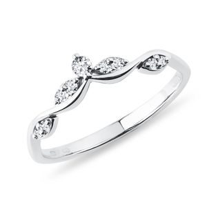 DIAMOND RING IN WHITE GOLD - WOMEN'S WEDDING RINGS - WEDDING RINGS