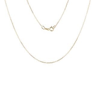 45 CM ANCHOR STYLE CHAIN IN YELLOW GOLD - GOLD CHAINS - NECKLACES