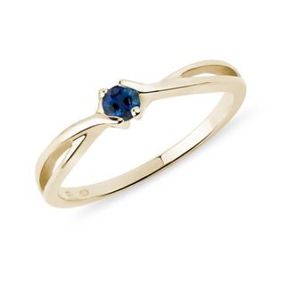 SAPPHIRE RING IN YELLOW GOLD - SAPPHIRE RINGS - RINGS