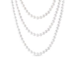 LONG FRESHWATER PEARL NECKLACE - PEARL NECKLACES - PEARL JEWELRY