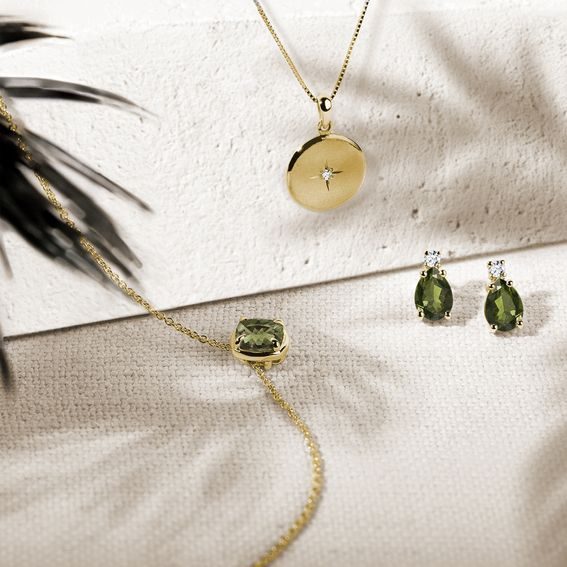 Precious gemstones in fall colours