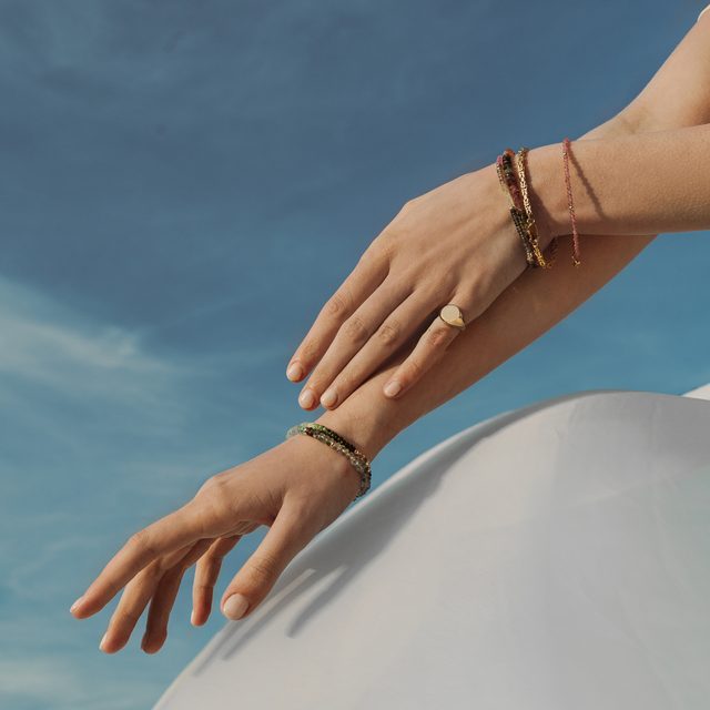 COLORED SAPPHIRE BRACELET - MINERAL BRACELETS - 