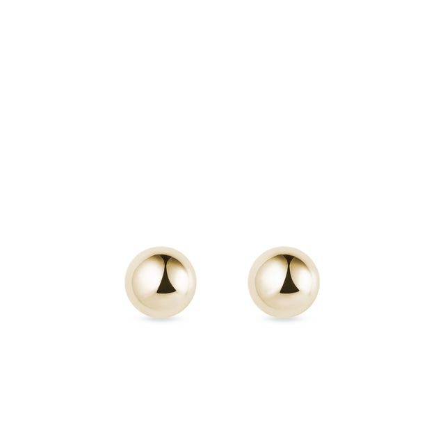 YELLOW GOLD STUDS - YELLOW GOLD EARRINGS - EARRINGS
