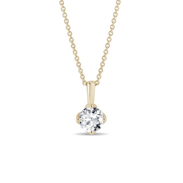 1CT LAB GROWN DIAMOND GOLD NECKLACE - DIAMOND NECKLACES - NECKLACES