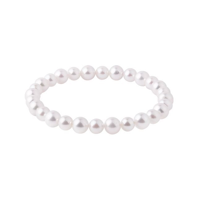 AKOYA PEARL BRACELET ON ELASTIC BAND - PEARL BRACELETS - PEARL JEWELLERY