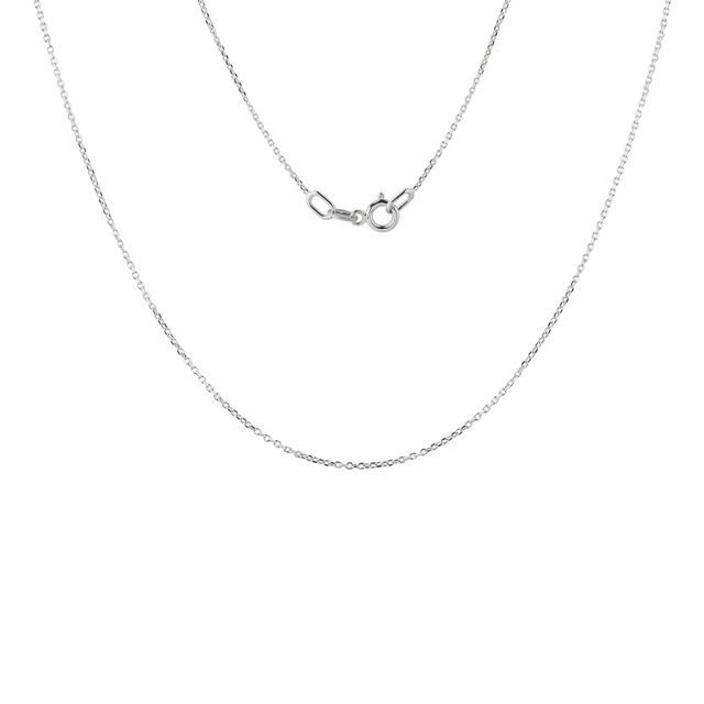 45 CM ANCHOR STYLE CHAIN IN WHITE GOLD - GOLD CHAINS - NECKLACES