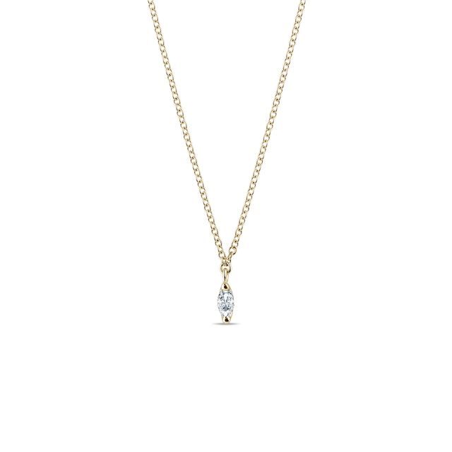 DIAMOND NECKLACE IN 14K YELLOW GOLD - DIAMOND NECKLACES - NECKLACES