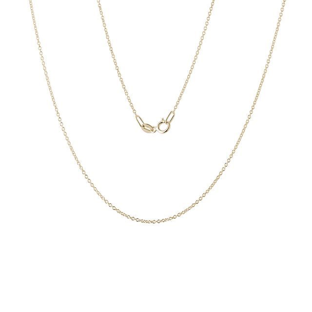 ROLO 30 CHAIN IN GOLD, 42 CM LONG - GOLD CHAINS - NECKLACES