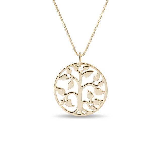 TREE OF LIFE NECKLACE IN YELLOW GOLD - YELLOW GOLD NECKLACES - NECKLACES