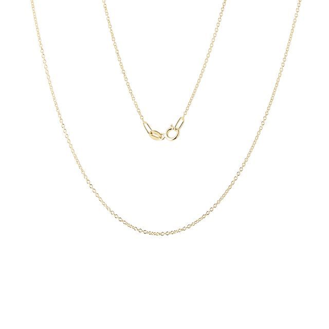LADIES 50 CM ROLO CHAIN NECKLACE IN GOLD - GOLD CHAINS - NECKLACES