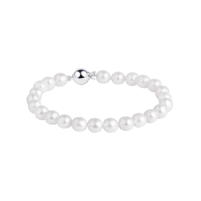 PEARL BRACELET IN WHITE GOLD - PEARL BRACELETS - PEARL JEWELRY