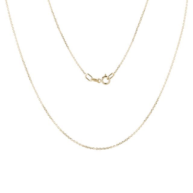 50 CM YELLOW GOLD CABLE CHAIN - GOLD CHAINS - NECKLACES