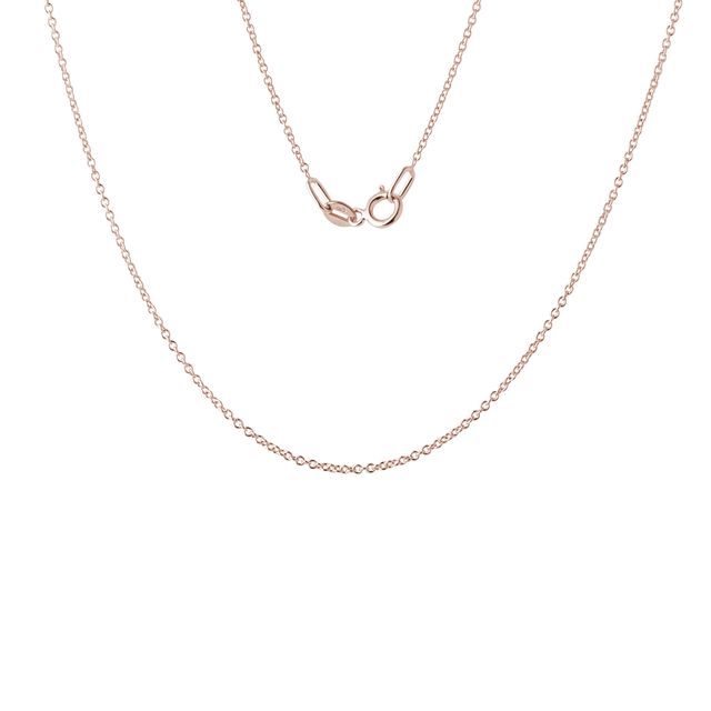 45 CM ROSE GOLD ROLO CHAIN - GOLD CHAINS - NECKLACES