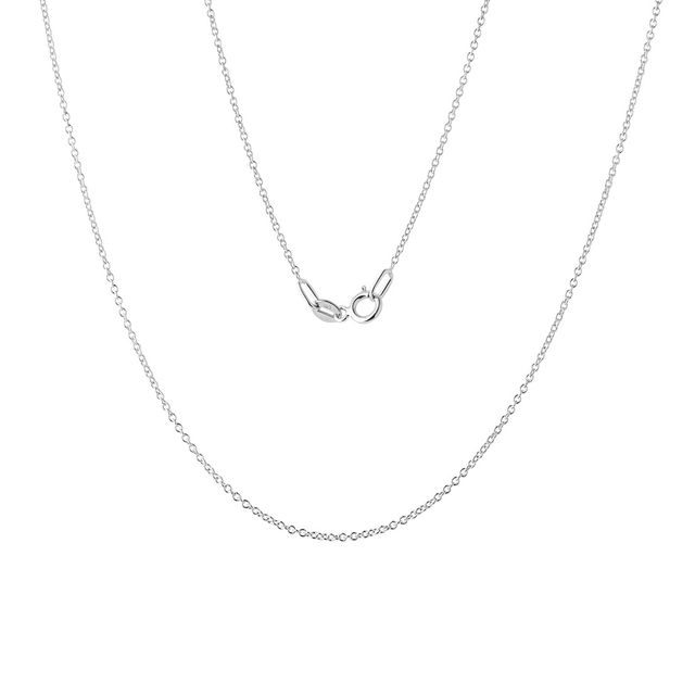 WOMEN'S 60 CM ROLO CHAIN IN 14K WHITE GOLD - GOLD CHAINS - NECKLACES