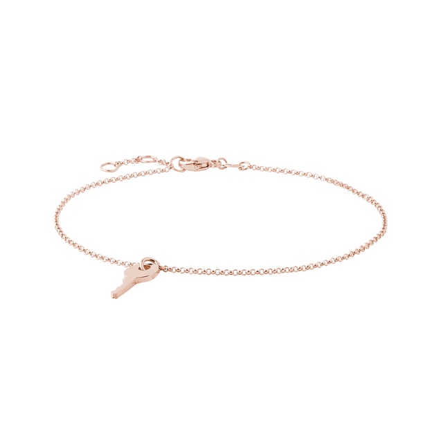 SCHLÜSSEL-ARMBAND IN ROSÉGOLD - ARMBÄNDER AUS ROSÉGOLD - ARMBÄNDER