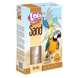 LOLOpets pomerančový písek pro ptáky 1500 g