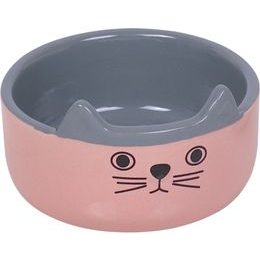 Nobby CAT FACE keramická miska pro kočky růžovo-šedá