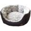 Nobby CACHO luxusní plyšový pelíšek šedý oválný 65x57x22cm