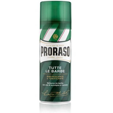 Cestovní osvěžující pěna na holení Proraso Green - eukalyptus (50 ml)