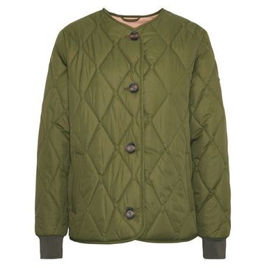 Barbour Bickland Quilted Jacket — Military Olive