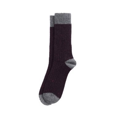 Barbour Houghton Socks — Fig/AsphaLight