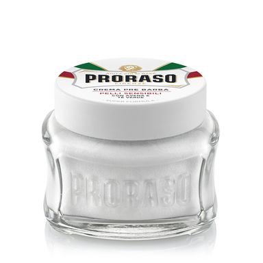 Krém před a po holení Proraso White pro citlivou pokožku - zelený čaj