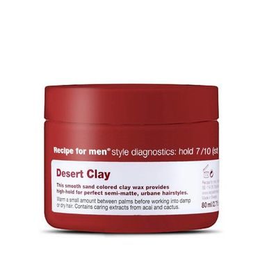Recipe for Men Desert Clay - jíl na vlasy (80 ml)