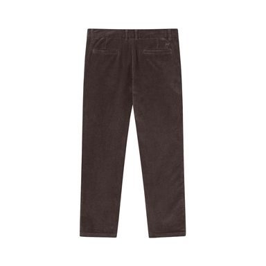 KnowledgeCotton Apparel Chuck Regular Flannel Chino Pants — Total Eclipse