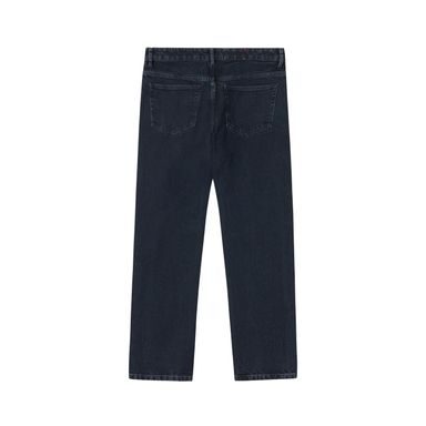 KnowledgeCotton Apparel Loose Striped Linen Pants — Blue